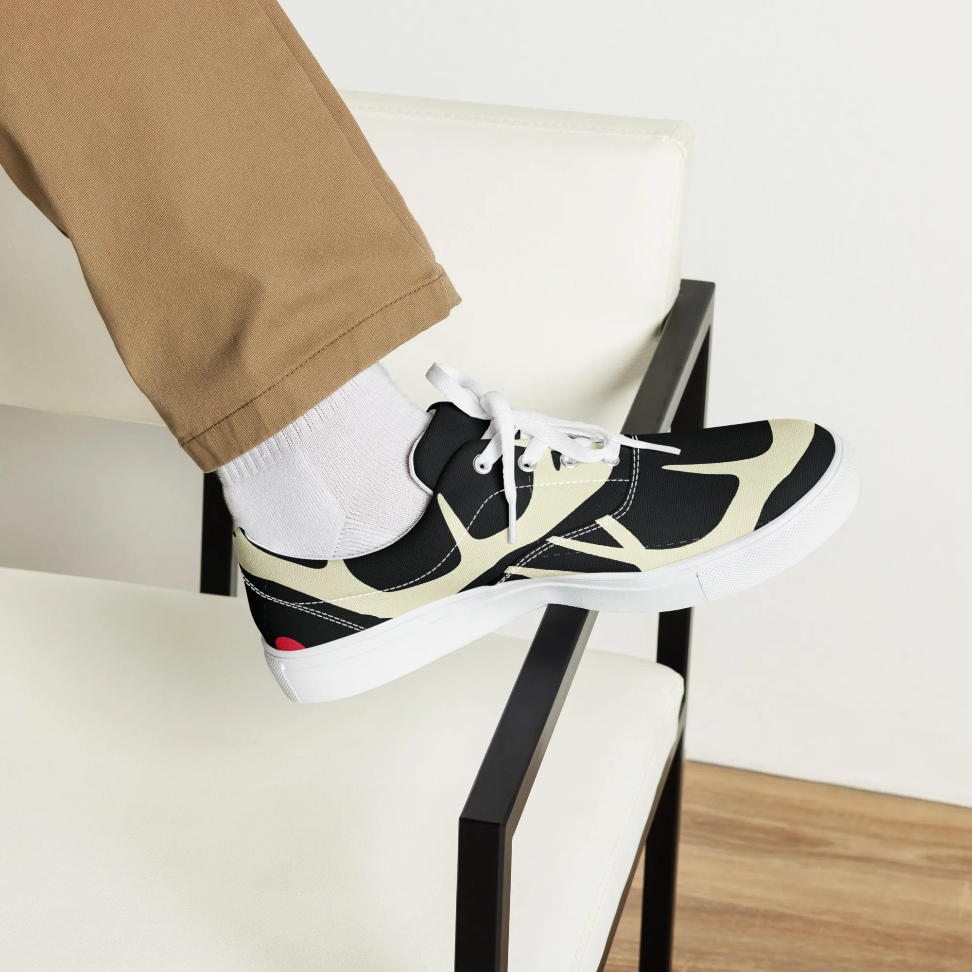 YOU ARE NOT ALONE Men’s Lace-Up Canvas Shoes