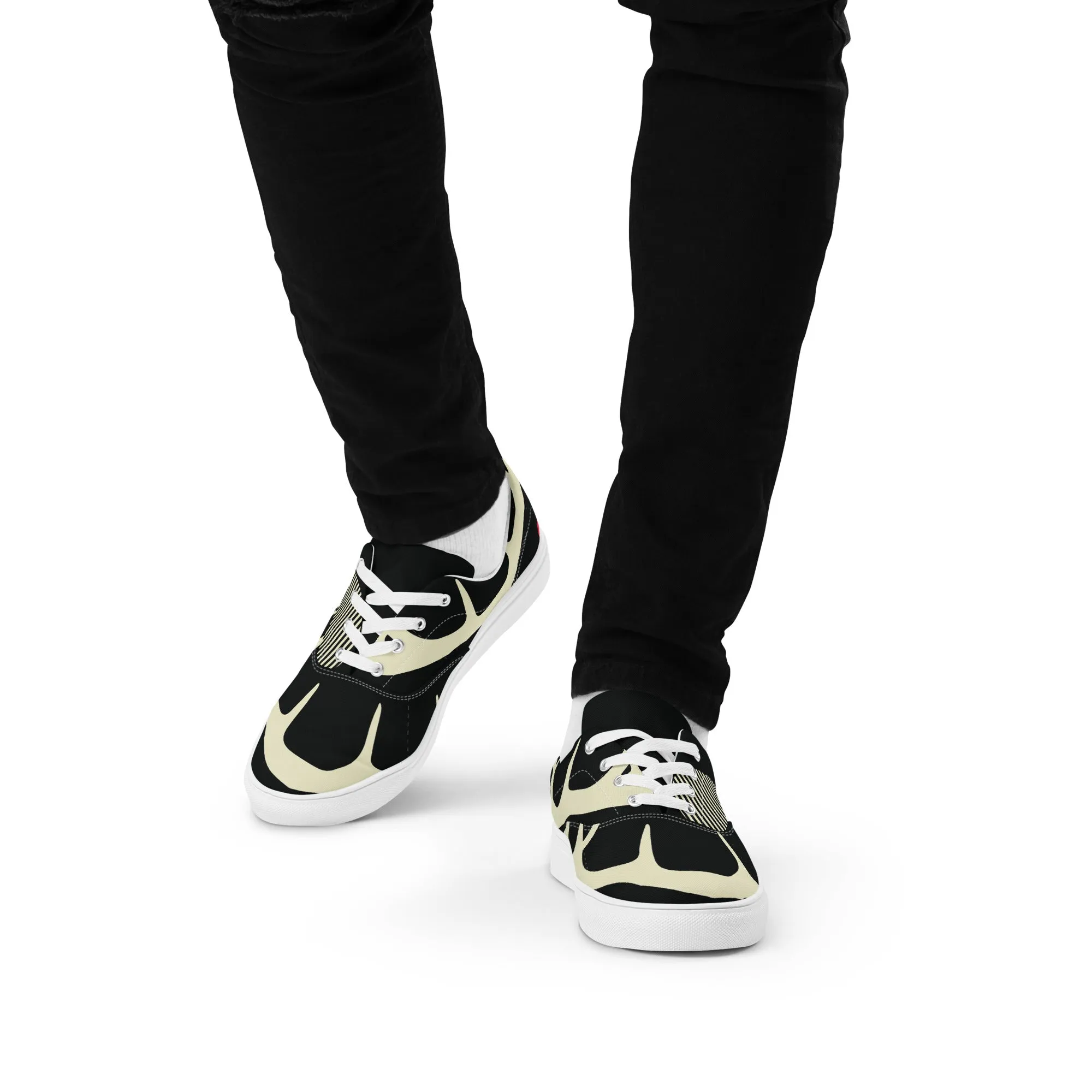 YOU ARE NOT ALONE Men’s Lace-Up Canvas Shoes