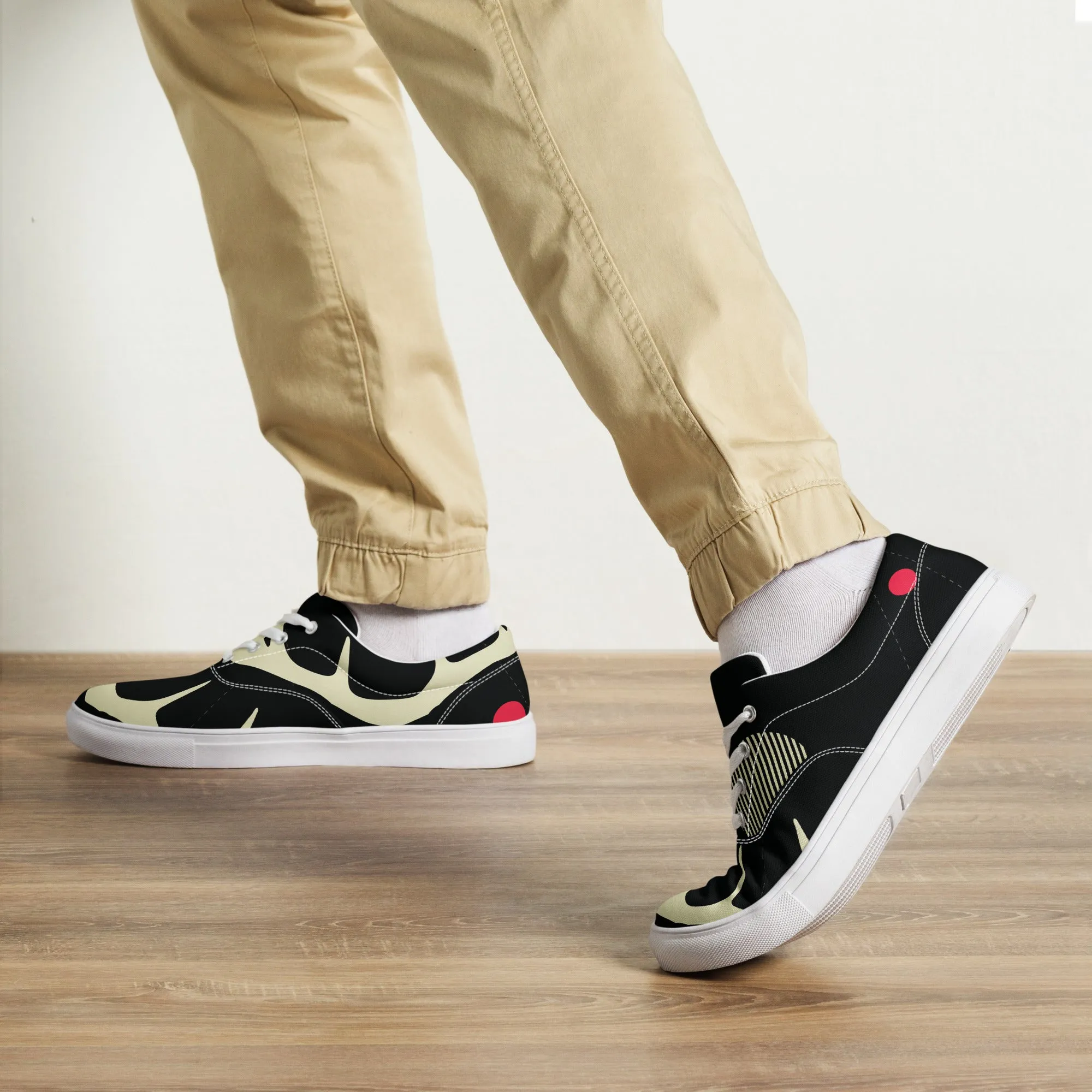 YOU ARE NOT ALONE Men’s Lace-Up Canvas Shoes