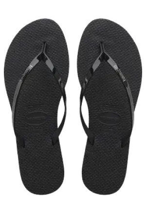 You Metallic Sandal Black