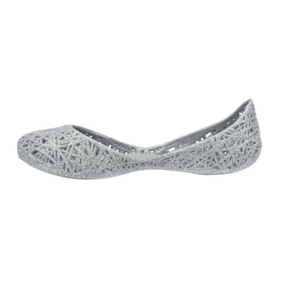 Zig Zag Glitter Silver Melissa